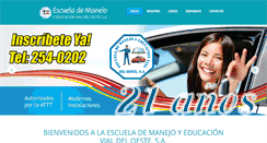 Desktop Screenshot of escuelavialdeloeste.com